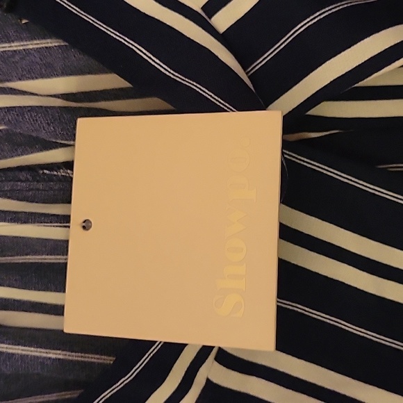 Show po striped open front flowy pants - Picture 8 of 11